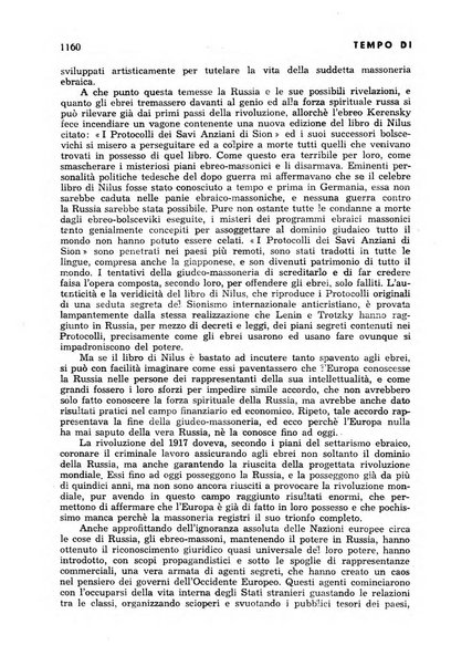 Tempo di Mussolini sintesi mensile di storia, studi politici, azione fascista: organo ufficiale del Centro milanese per lo studio del problema e braico