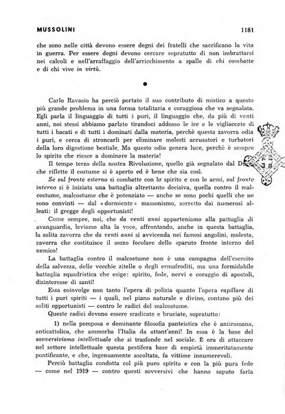 Tempo di Mussolini sintesi mensile di storia, studi politici, azione fascista: organo ufficiale del Centro milanese per lo studio del problema e braico