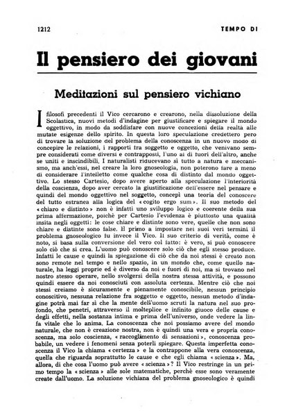 Tempo di Mussolini sintesi mensile di storia, studi politici, azione fascista: organo ufficiale del Centro milanese per lo studio del problema e braico