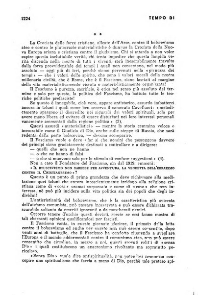 Tempo di Mussolini sintesi mensile di storia, studi politici, azione fascista: organo ufficiale del Centro milanese per lo studio del problema e braico