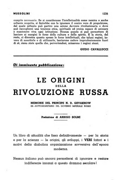 Tempo di Mussolini sintesi mensile di storia, studi politici, azione fascista: organo ufficiale del Centro milanese per lo studio del problema e braico