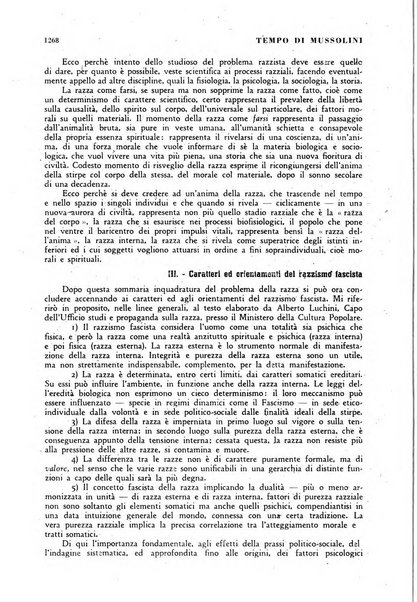 Tempo di Mussolini sintesi mensile di storia, studi politici, azione fascista: organo ufficiale del Centro milanese per lo studio del problema e braico