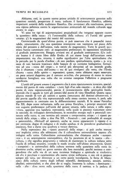 Tempo di Mussolini sintesi mensile di storia, studi politici, azione fascista: organo ufficiale del Centro milanese per lo studio del problema e braico