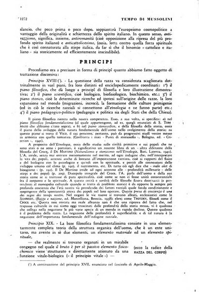 Tempo di Mussolini sintesi mensile di storia, studi politici, azione fascista: organo ufficiale del Centro milanese per lo studio del problema e braico