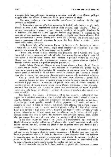 Tempo di Mussolini sintesi mensile di storia, studi politici, azione fascista: organo ufficiale del Centro milanese per lo studio del problema e braico