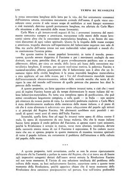 Tempo di Mussolini sintesi mensile di storia, studi politici, azione fascista: organo ufficiale del Centro milanese per lo studio del problema e braico