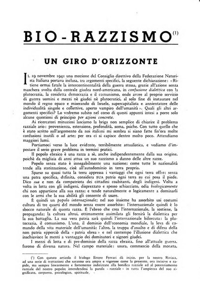 Tempo di Mussolini sintesi mensile di storia, studi politici, azione fascista: organo ufficiale del Centro milanese per lo studio del problema e braico