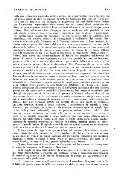 Tempo di Mussolini sintesi mensile di storia, studi politici, azione fascista: organo ufficiale del Centro milanese per lo studio del problema e braico