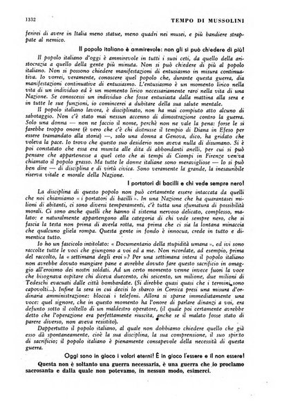 Tempo di Mussolini sintesi mensile di storia, studi politici, azione fascista: organo ufficiale del Centro milanese per lo studio del problema e braico