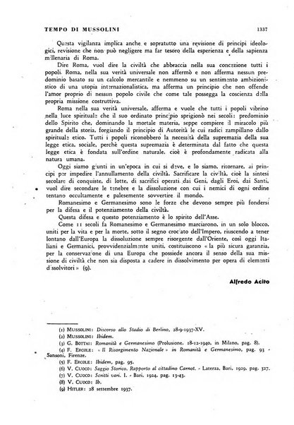 Tempo di Mussolini sintesi mensile di storia, studi politici, azione fascista: organo ufficiale del Centro milanese per lo studio del problema e braico