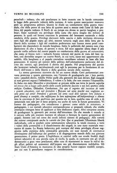 Tempo di Mussolini sintesi mensile di storia, studi politici, azione fascista: organo ufficiale del Centro milanese per lo studio del problema e braico