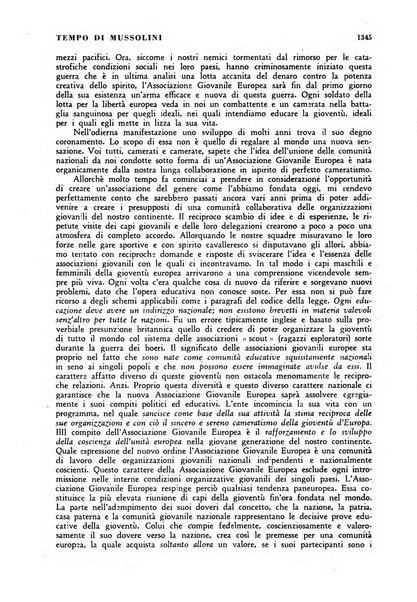 Tempo di Mussolini sintesi mensile di storia, studi politici, azione fascista: organo ufficiale del Centro milanese per lo studio del problema e braico