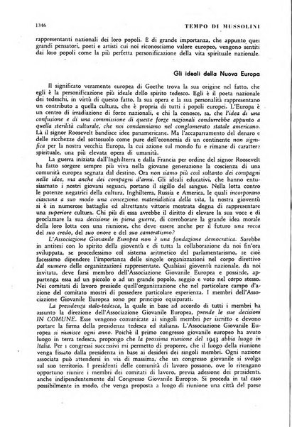 Tempo di Mussolini sintesi mensile di storia, studi politici, azione fascista: organo ufficiale del Centro milanese per lo studio del problema e braico