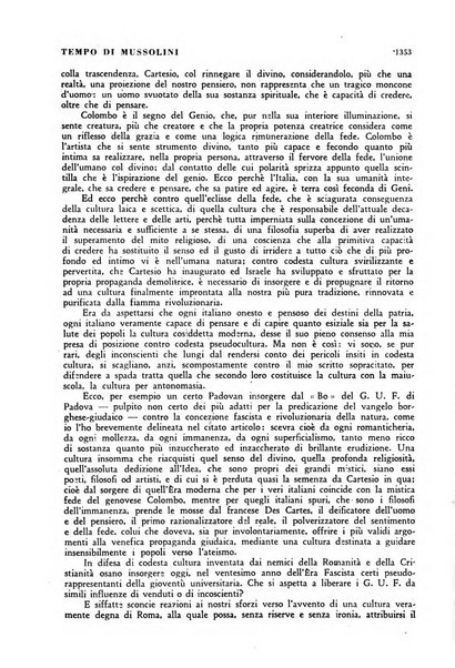 Tempo di Mussolini sintesi mensile di storia, studi politici, azione fascista: organo ufficiale del Centro milanese per lo studio del problema e braico