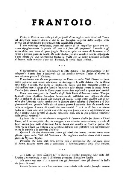 Tempo di Mussolini sintesi mensile di storia, studi politici, azione fascista: organo ufficiale del Centro milanese per lo studio del problema e braico