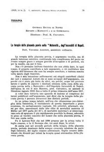 La clinica ostetrica e ginecologica rivista mensile per i medici pratici