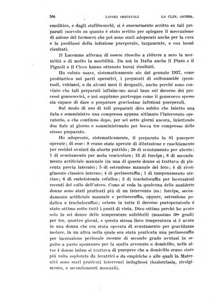 La clinica ostetrica e ginecologica rivista mensile per i medici pratici