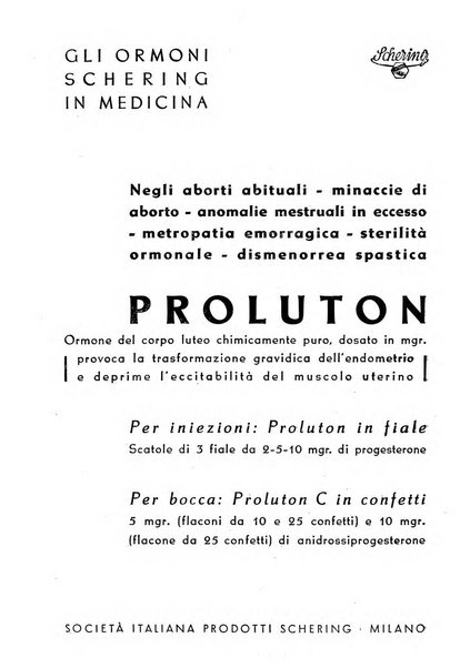 La clinica ostetrica e ginecologica rivista mensile per i medici pratici