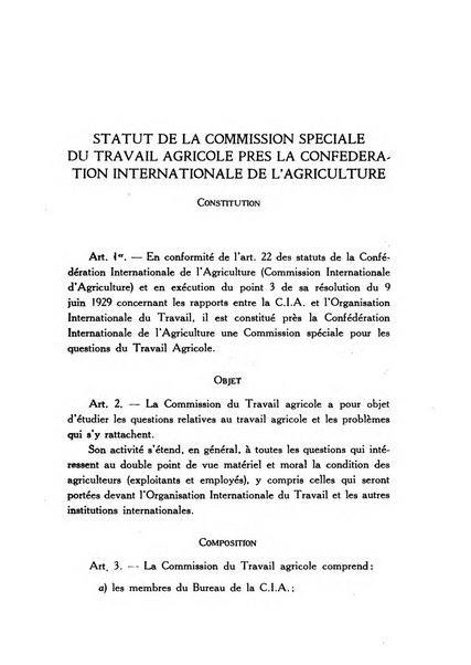 Le travail agricole revue internationale = international review = internationale zeitscrft [sic] = revista internacional