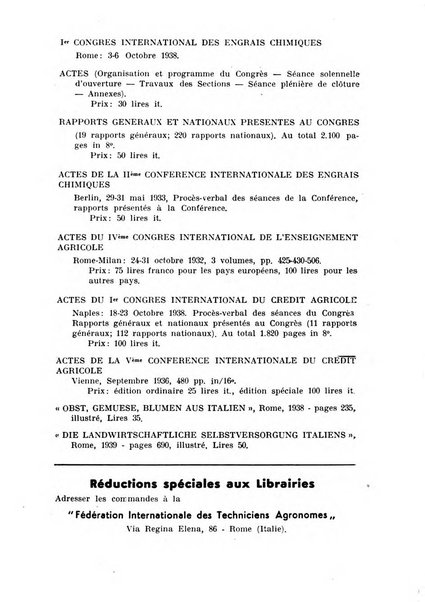 Le travail agricole revue internationale = international review = internationale zeitscrft [sic] = revista internacional