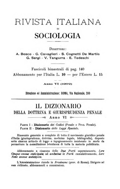 La scuola positiva nella dottrina e nella giurisprudenza penale