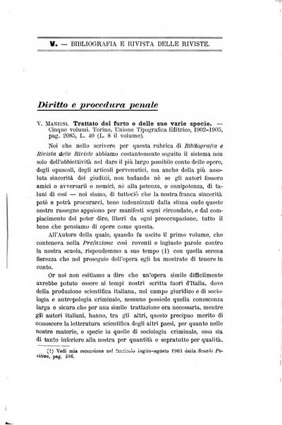 La scuola positiva nella dottrina e nella giurisprudenza penale