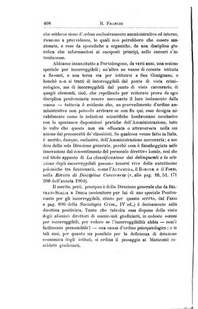 La scuola positiva nella dottrina e nella giurisprudenza penale