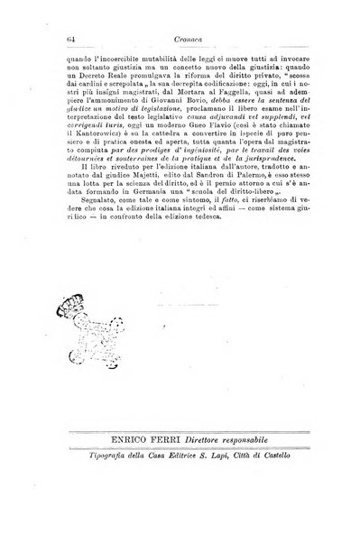 La scuola positiva nella dottrina e nella giurisprudenza penale