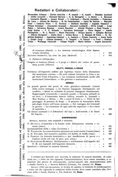 La scuola positiva nella dottrina e nella giurisprudenza penale