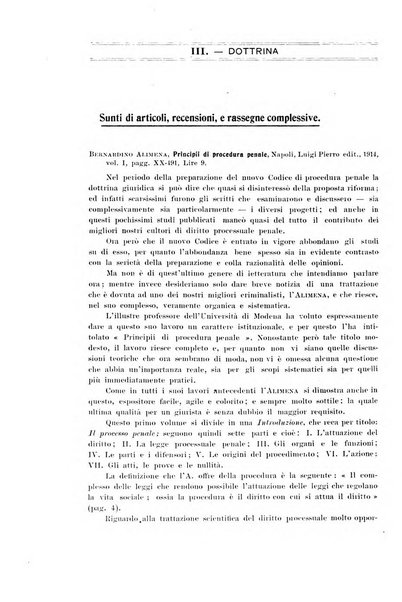 La scuola positiva nella dottrina e nella giurisprudenza penale