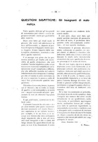 Rassegna di matematica e fisica