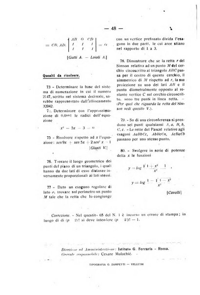 Rassegna di matematica e fisica