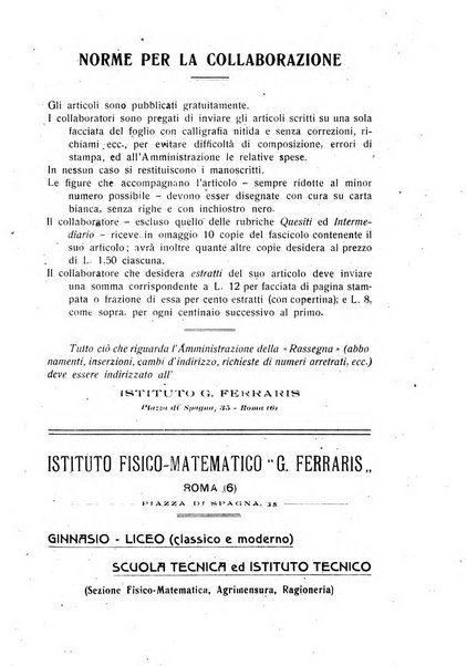 Rassegna di matematica e fisica