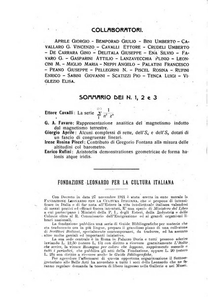 Rassegna di matematica e fisica