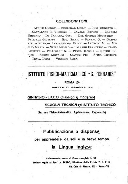 Rassegna di matematica e fisica