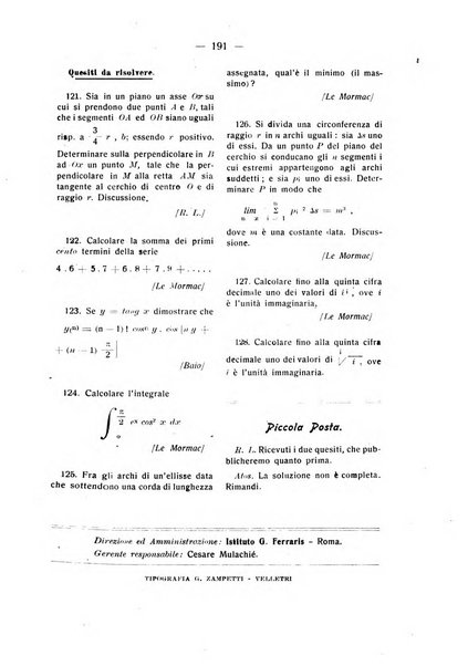 Rassegna di matematica e fisica