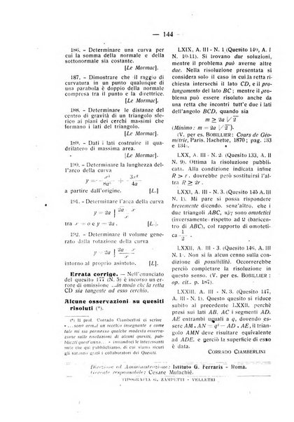 Rassegna di matematica e fisica