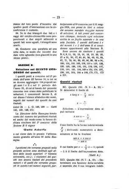 Rassegna di matematica e fisica