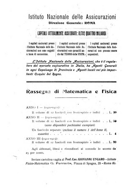 Rassegna di matematica e fisica