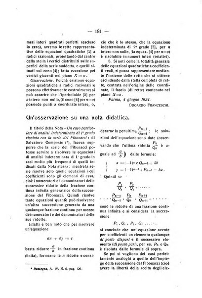 Rassegna di matematica e fisica