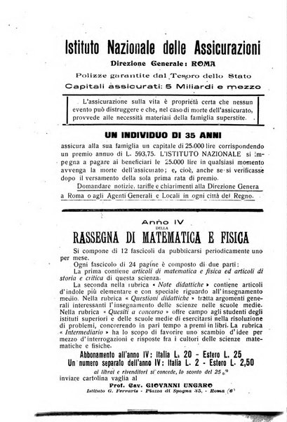 Rassegna di matematica e fisica