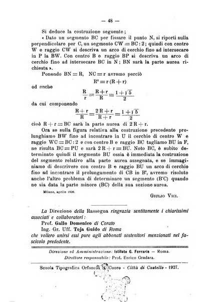 Rassegna di matematica e fisica