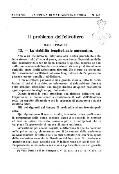 Rassegna di matematica e fisica