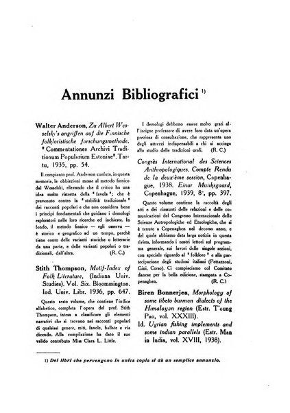 Archivio per la raccolta e lo studio delle tradizioni popolari italiane