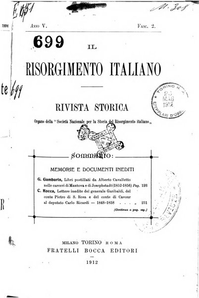 Il Risorgimento italiano rivista storica