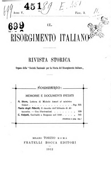 Il Risorgimento italiano rivista storica