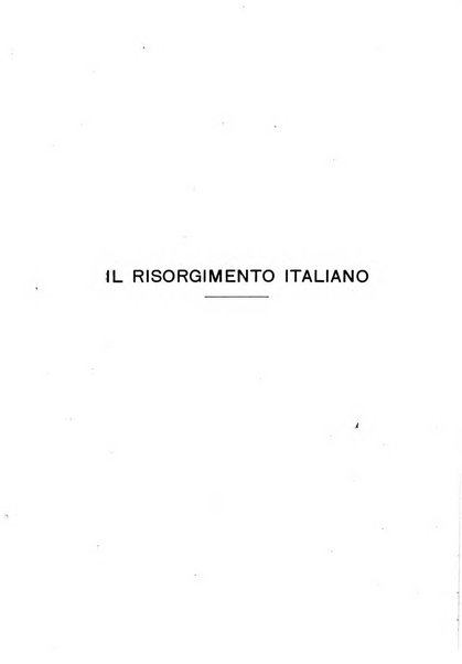 Il Risorgimento italiano rivista storica