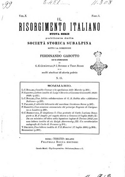 Il Risorgimento italiano rivista storica