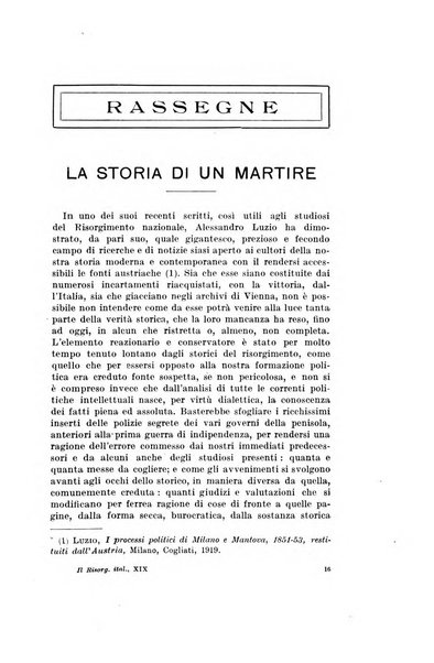 Il Risorgimento italiano rivista storica