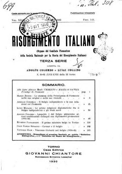 Il Risorgimento italiano rivista storica